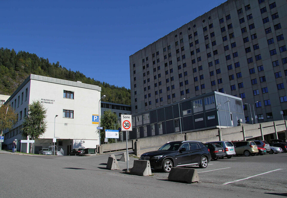 Sykehuset i Drammen. Kilde: Wikimedia Commons