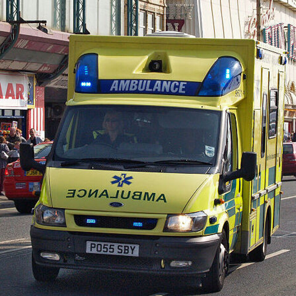 Britisk ambulanse. Kilde: Wikimedia Commons.