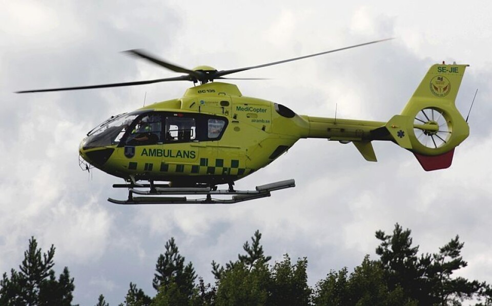 Legehelikopter på øvelse i 2014.