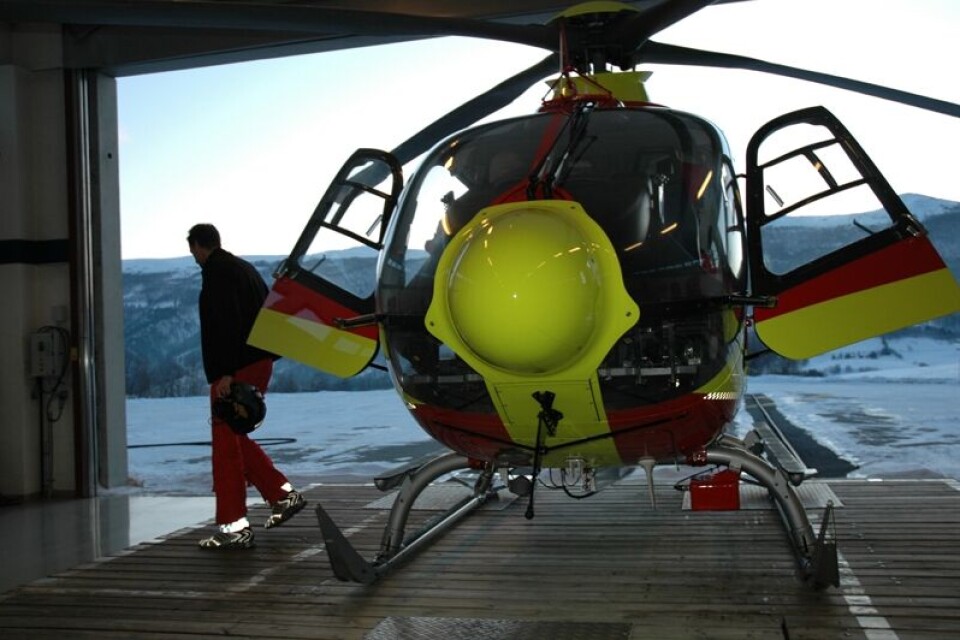 Legehelikopteret på Dombås.
