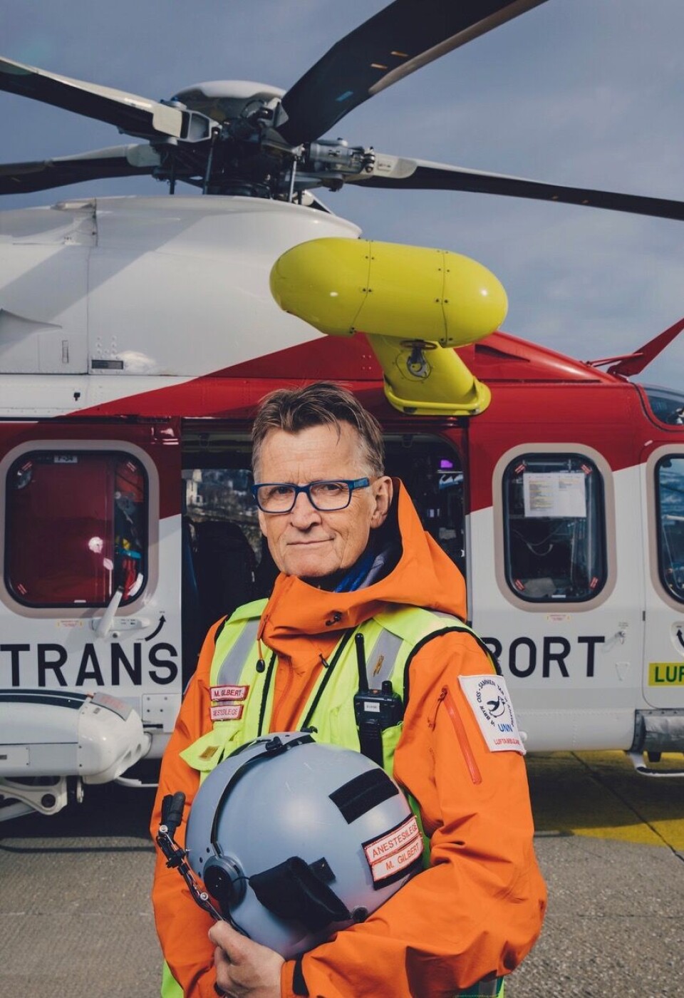 Mads Gilbert på tv-serien 113.