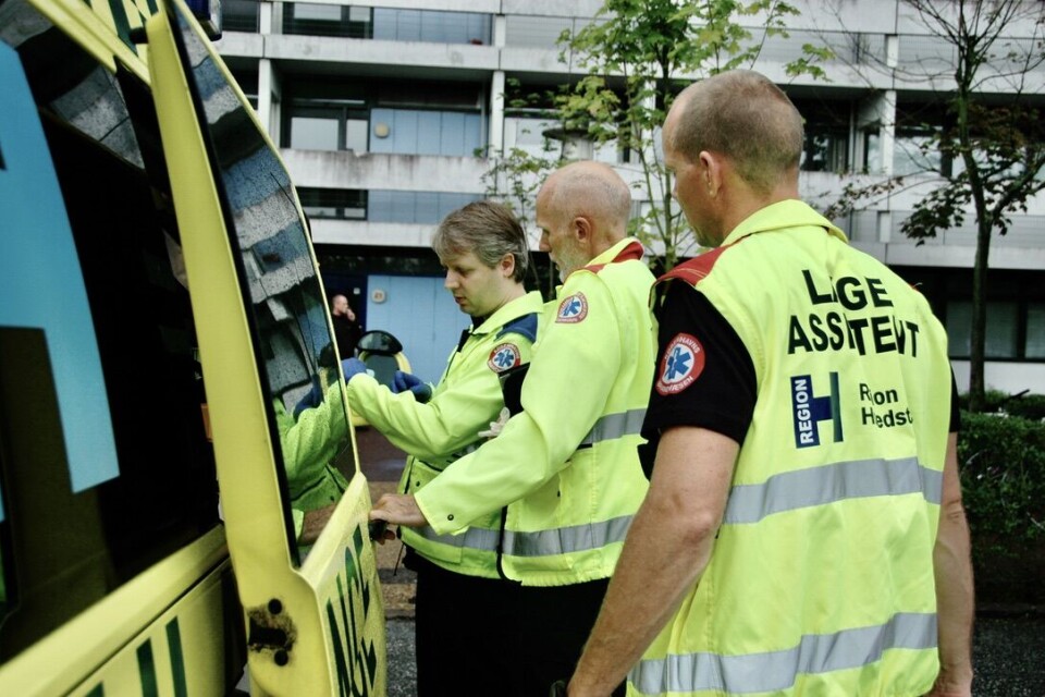 Dansk legebil på oppdrag i København.