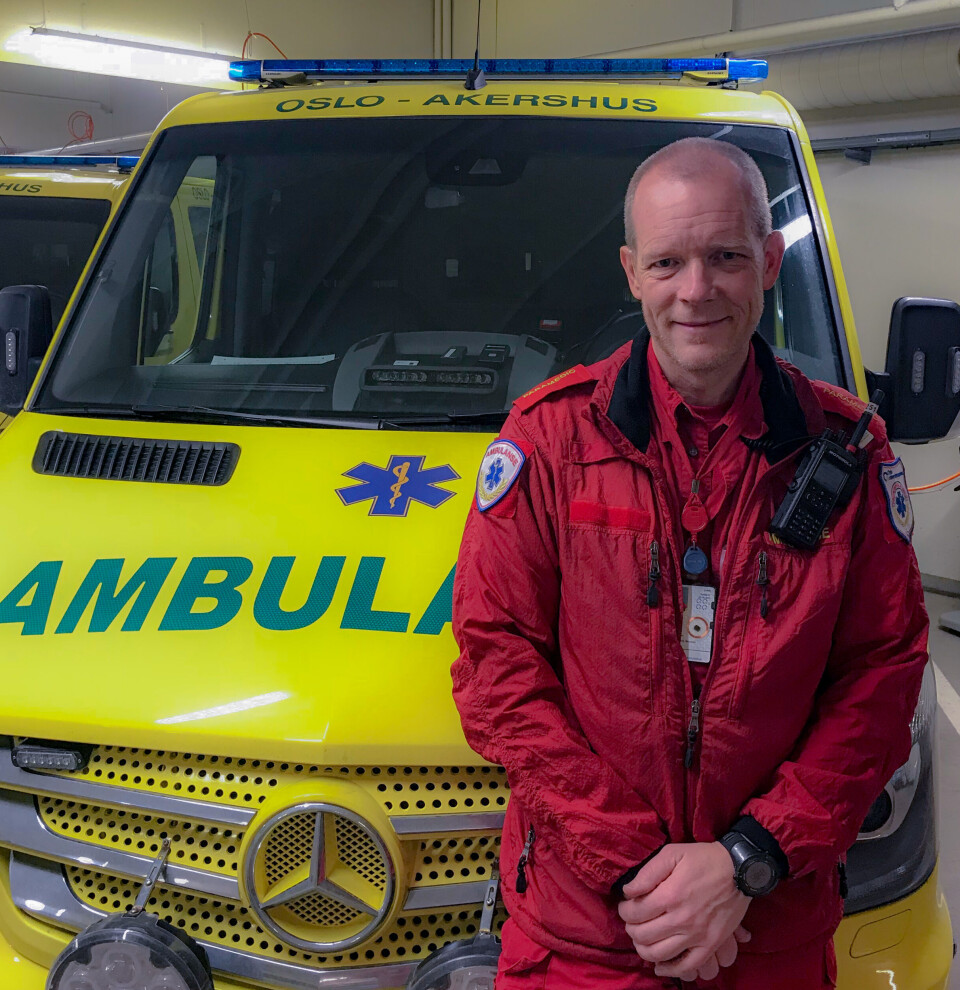 – Vi hater å ikke kunne tilby pasienten den beste behandlingen, sier Erik Westnes, paramedic ved Oslo universitetssykehus.
