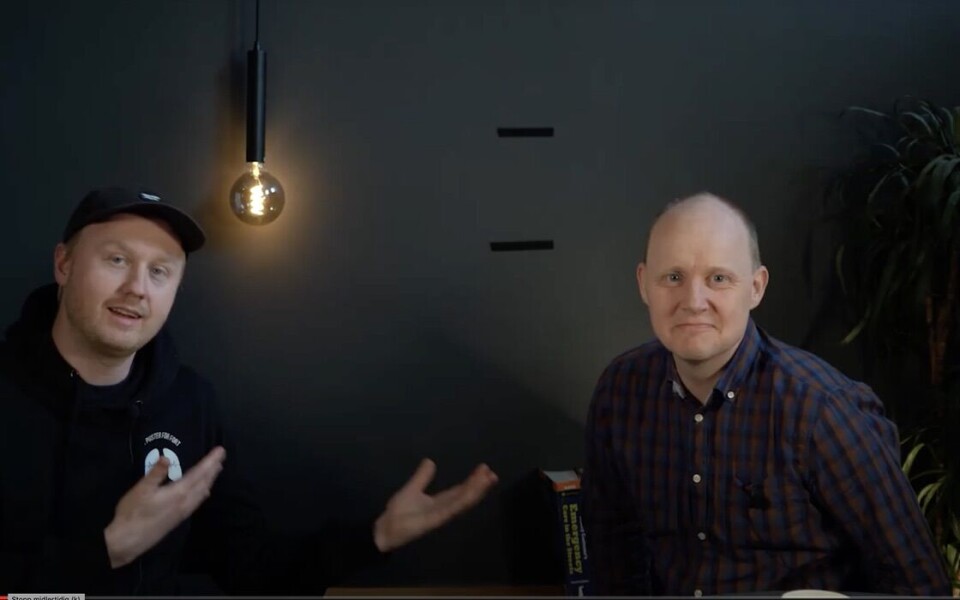 Ole Kristian Andreasen (til venstre) med Robert Bentehaugen.