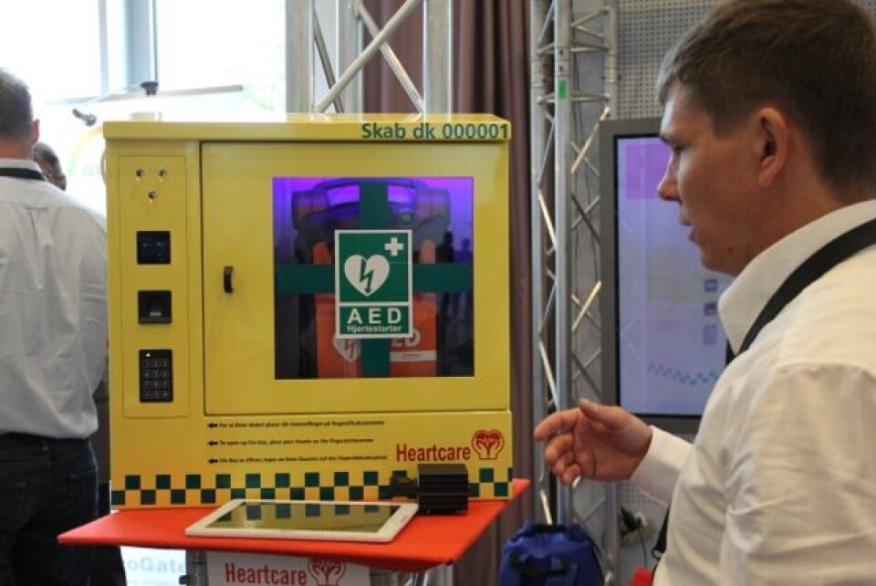 Heartcare hjertestarterskap var interessant i utstillingen på EMS2016.
