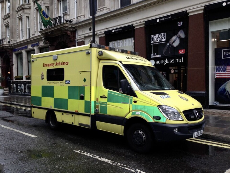 Ambulanse i London Ambulance Service.