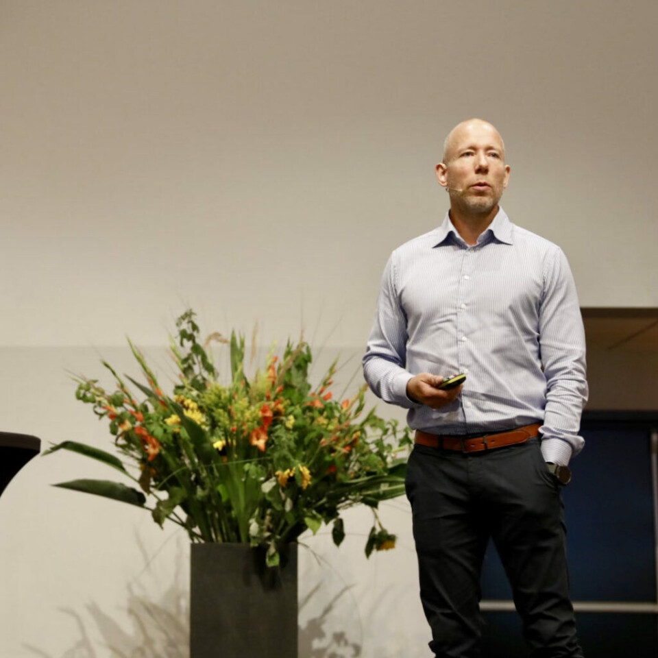 Kai Spurkland snakket om politiets bistand til psykiatrioppdrag under AmbulanseForums andre dag. Foto: Ida Christin Foss.