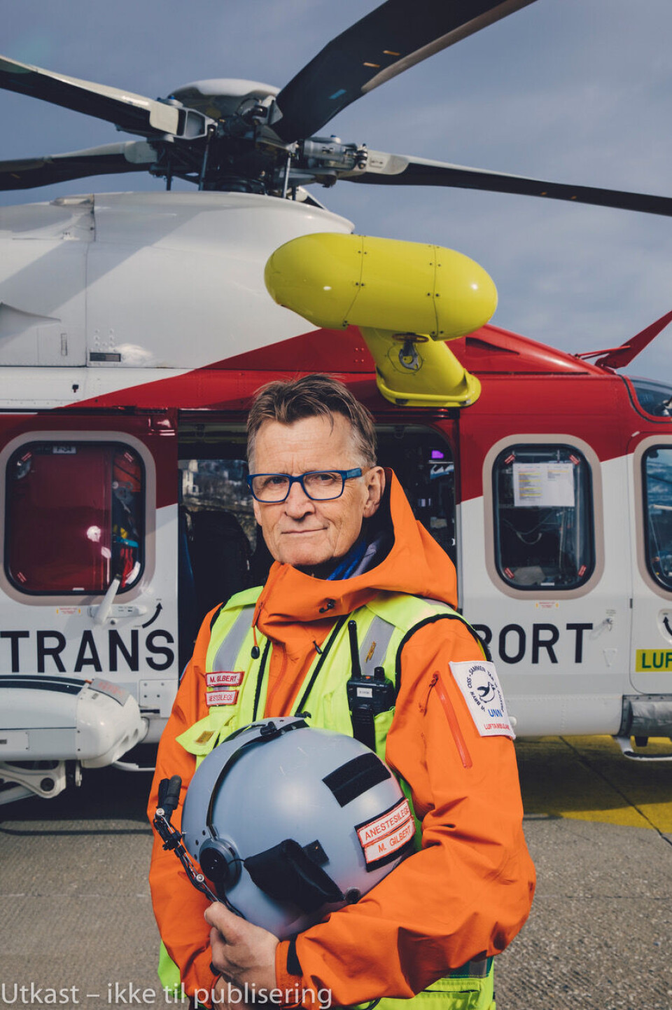 Mads Gilbert på tv-serien 113.