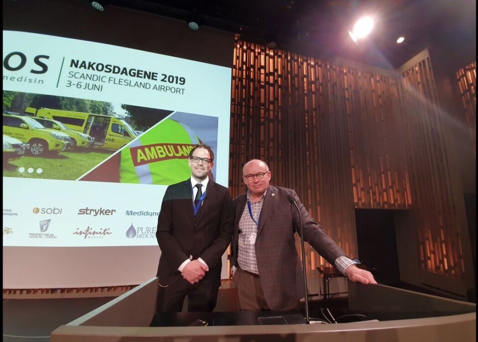 Trond Nordseth (t.v.) og Jan Erik Nilsen på Nakos-dagene 2019.
