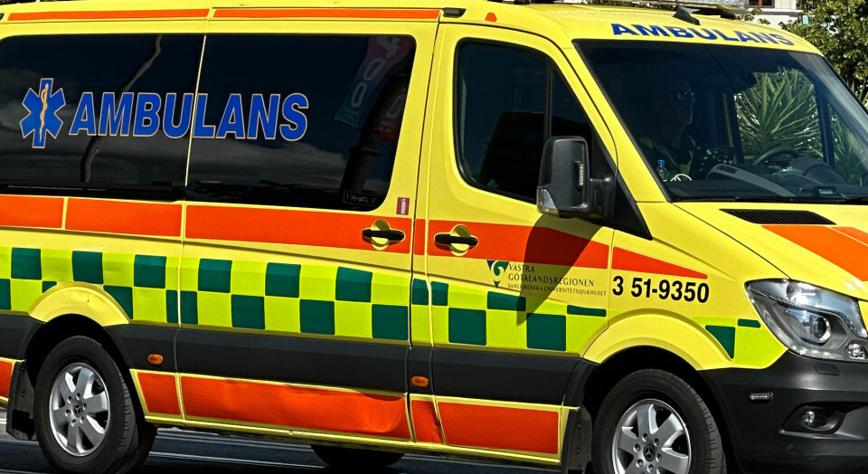 Ambulansetjenesten i Sverige.