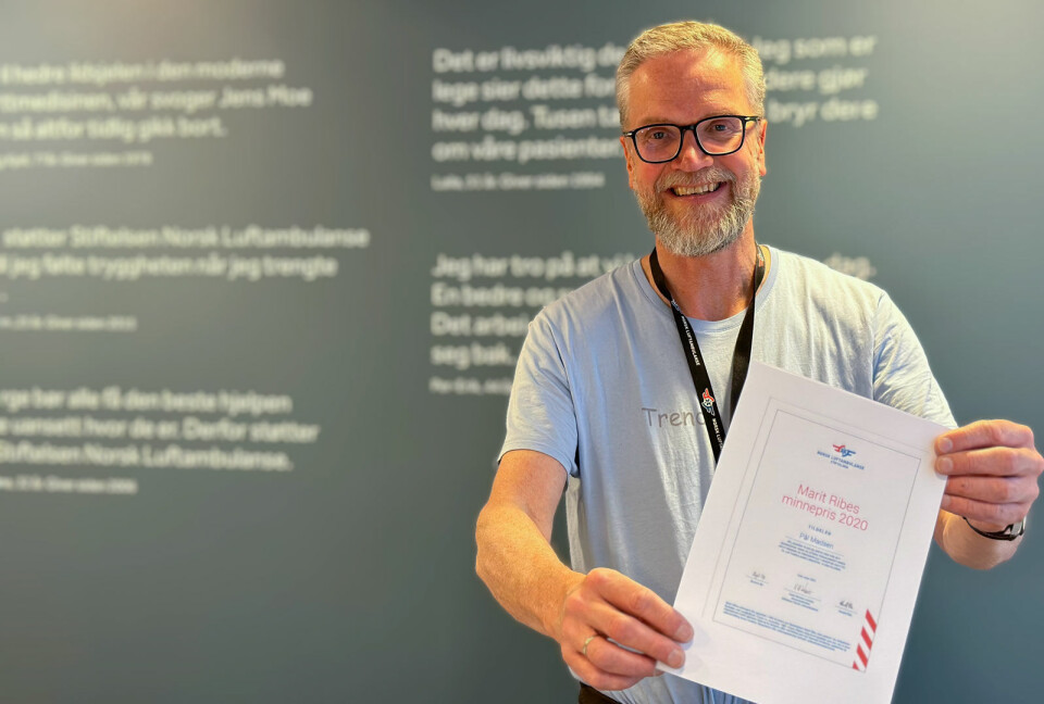 markedssjef Erland Kroken i stiftelsen Norsk Luftambulanse.