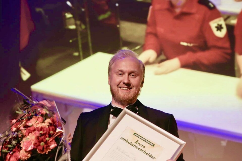 Årets ambulansearbeider 2019 er Ole Kristian Andreassen. Foto: Tor Aage Hansen