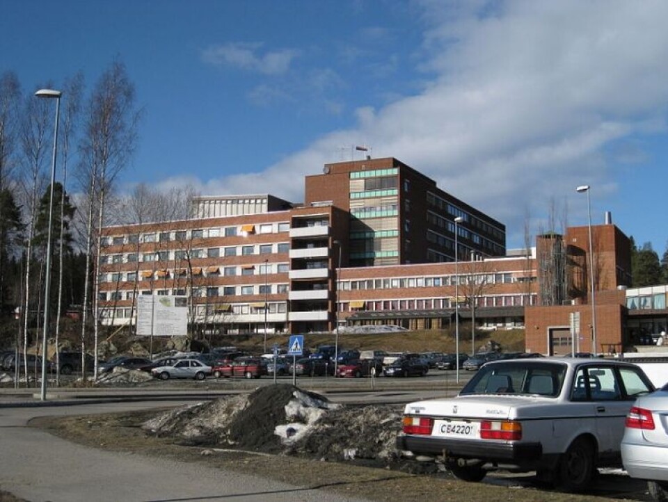 Her: Kongsvinger sykehus i Innlandet. Kilde: Wikimedia Commons