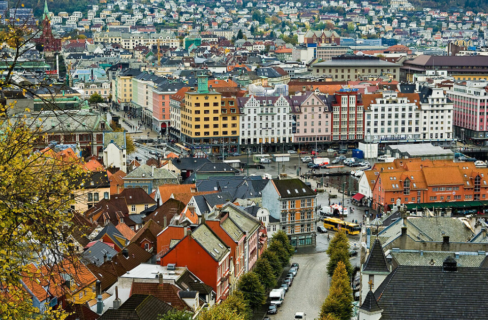 Bergen. Kilde: Wikimedia Commons