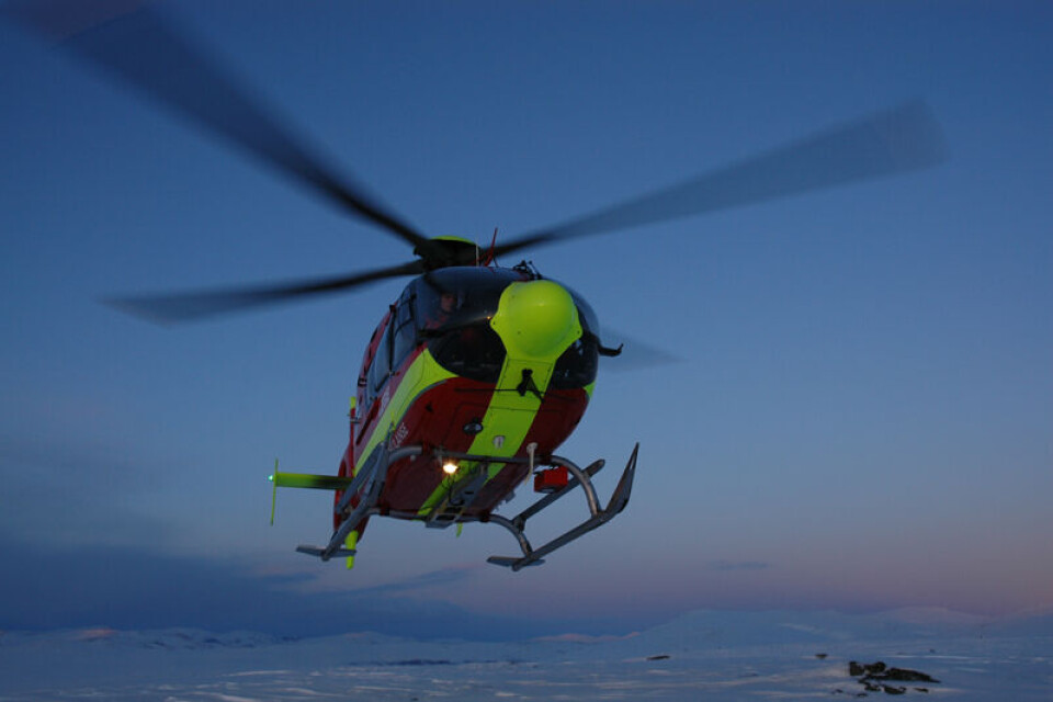Ambulansehelikopter.