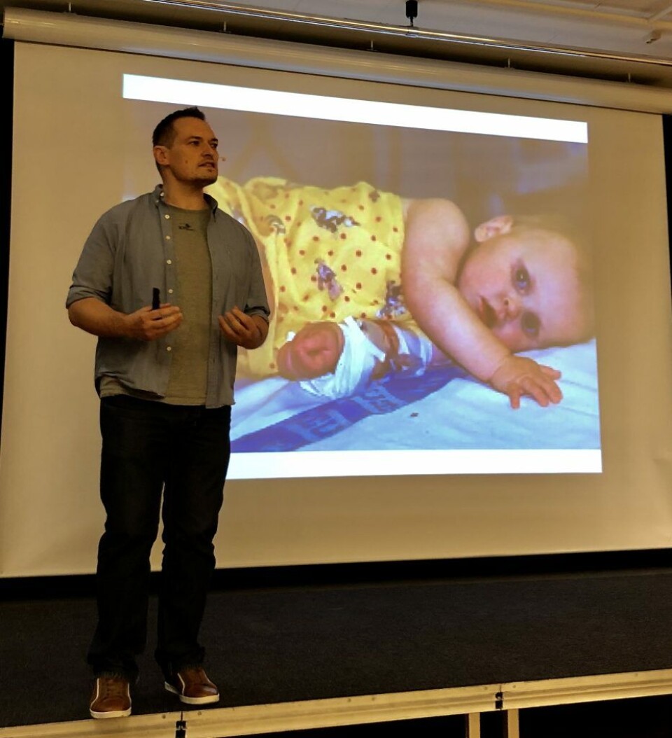 Er dette barnet dårlig eller ikke? Helge Eiding holdt foredrag på Fagforbundets konferanse. Foto: Live Oftedahl