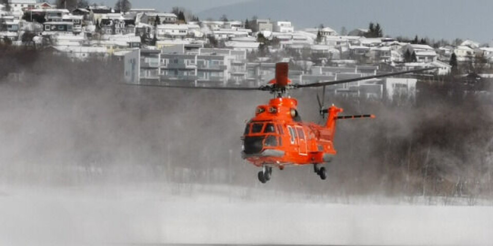 Super Puma (AS332 L1) på Langnes lufthavn i Tromsø.