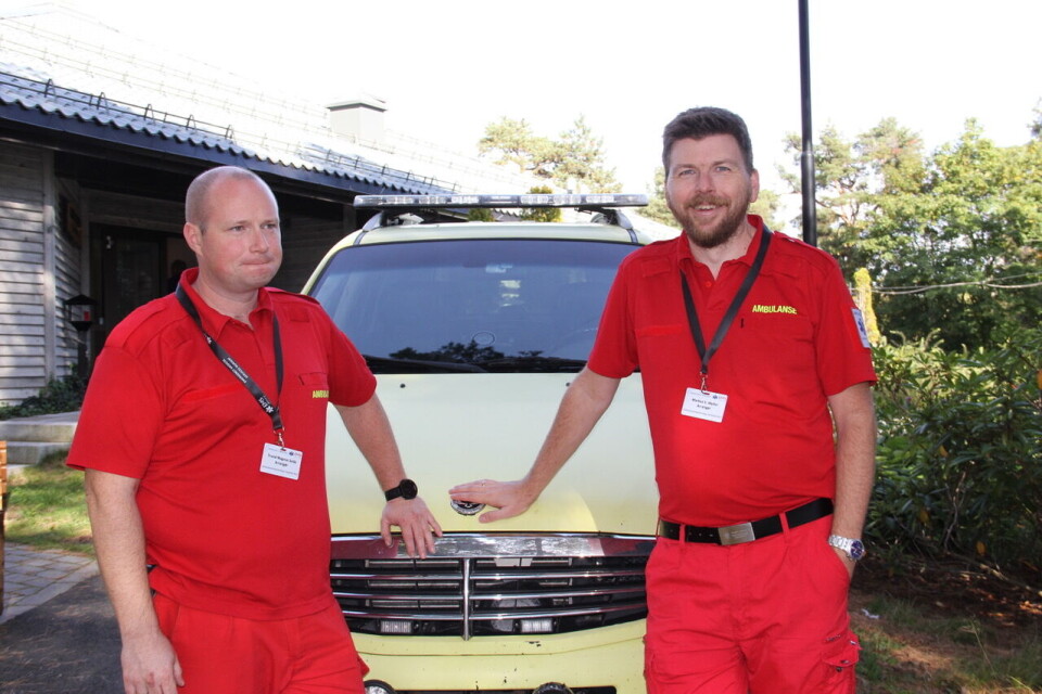 Primus motor for arrangementet: Markus S. Wyller til høyre, og Trond Magne Solås til venstre.