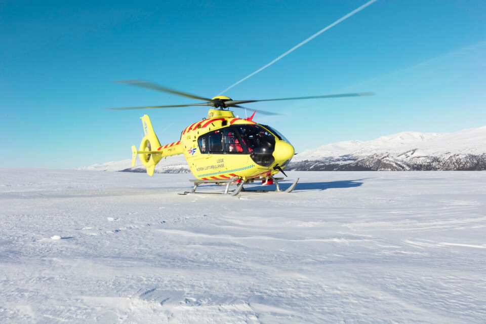 Legehelikopter på Dombås.