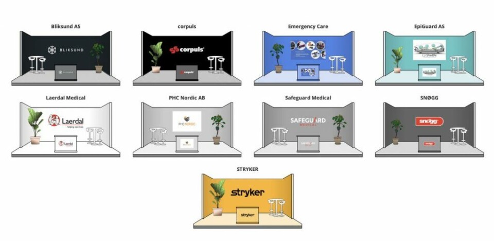 Programmet for utstillerne på den digitale konferansen