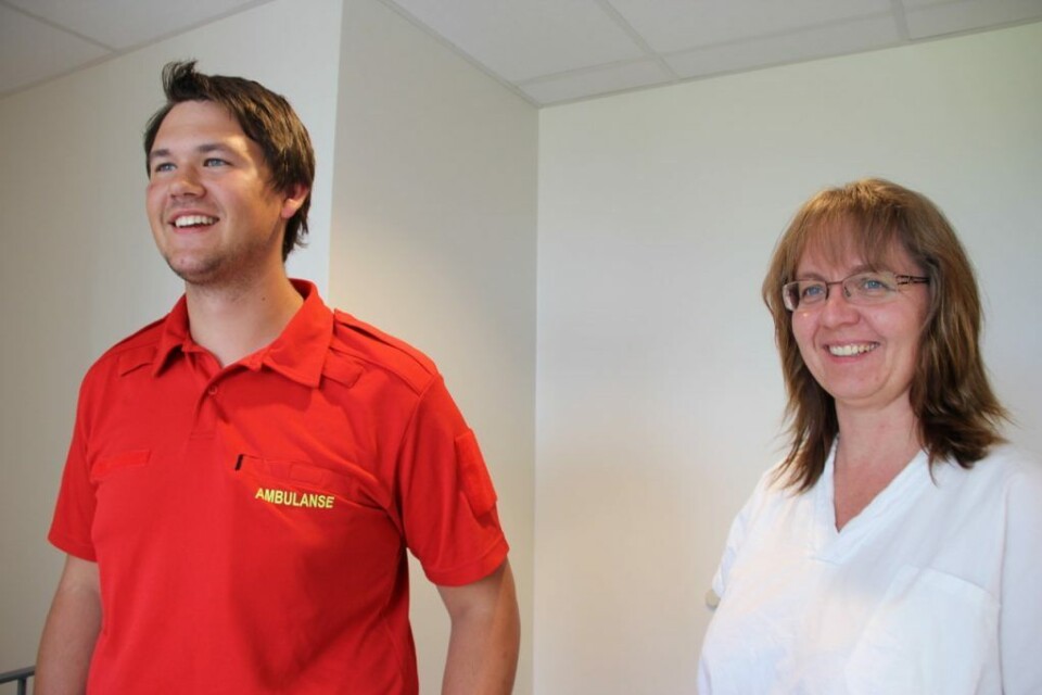 Kristin Lileng (til venstre) er på vei av vakt. Foto: Live Oftedahl