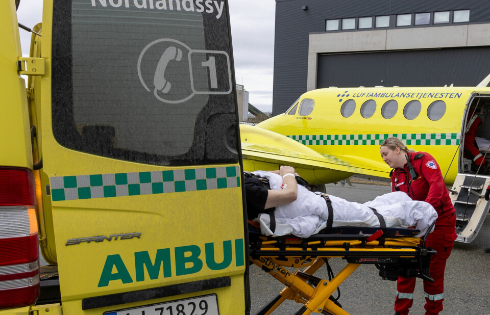 Ambulansefly i Bodø.