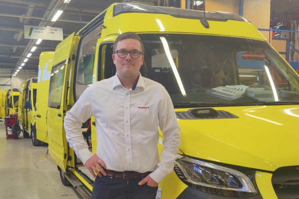 Administrerende direktør Ville Repo I Profile Vehicles Oy. Foto: Profile Vehicles.