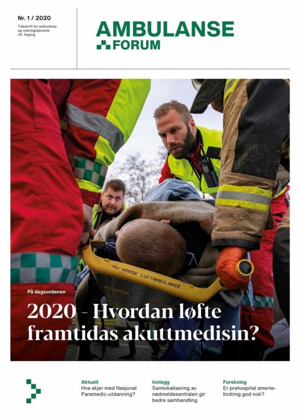 Forsiden av Ambulanseforum nr. 1 2020