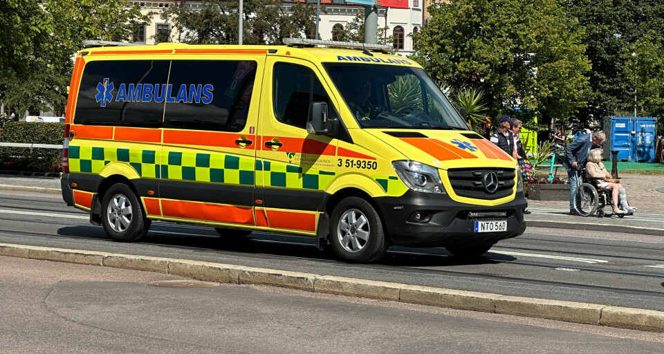 Ambulansetjenesten i Sverige.