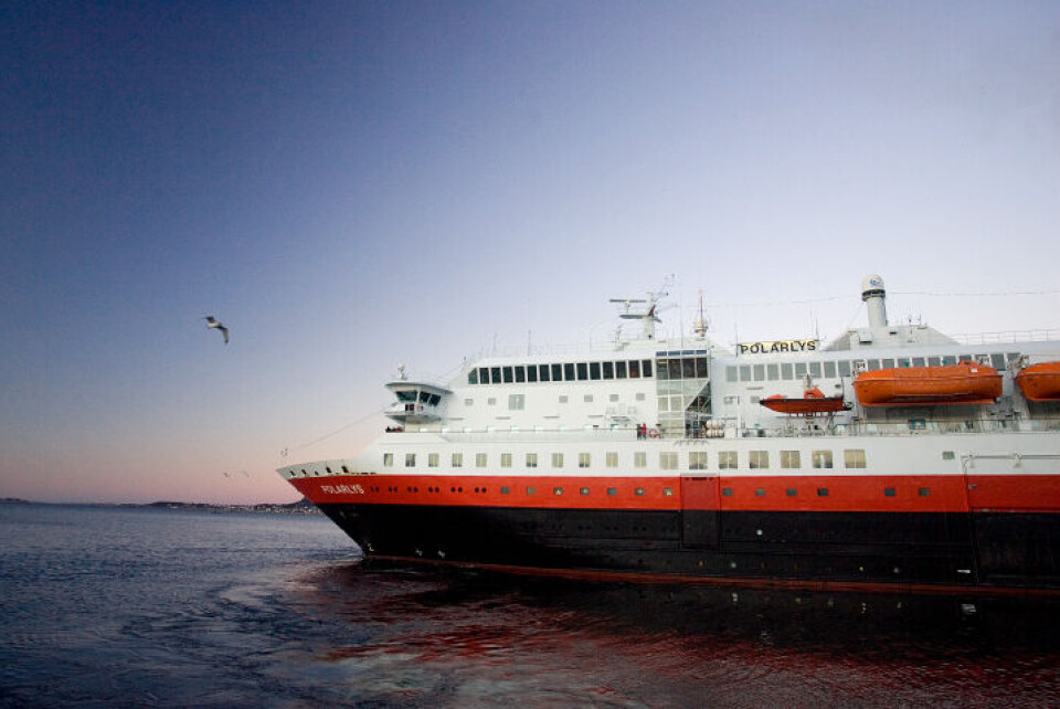 Hurtigruten. MS Polarlys, ikke Roald Amundsen .