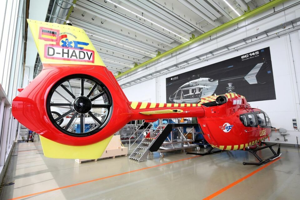 Stiftelsen Norsk Luftambulanse får levert det første helikopteret av den nye modellen H145 fra Airbus.