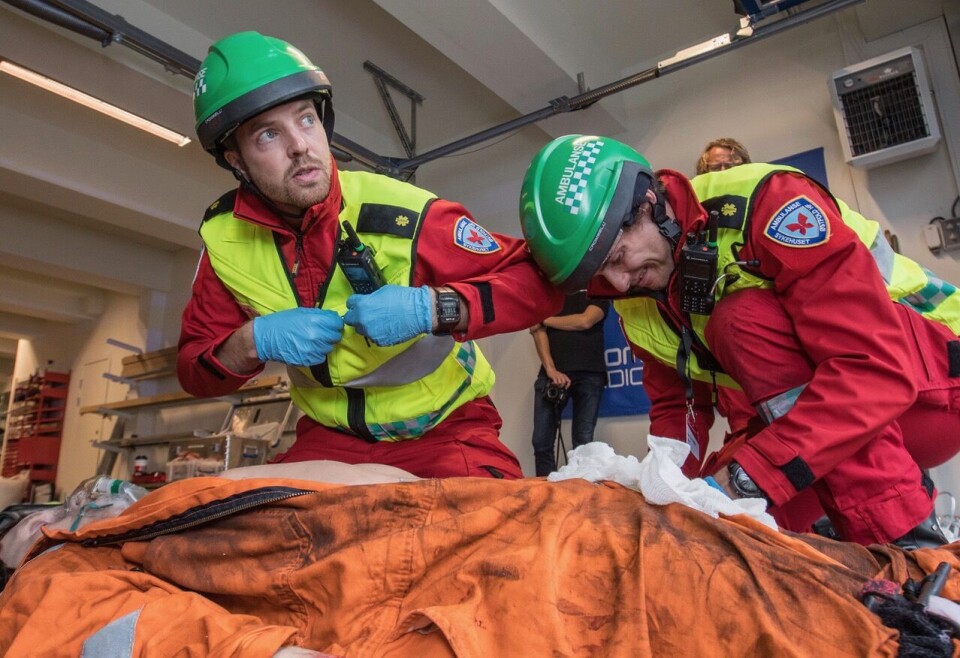 Sykehuset Østfold i aksjon på EMS Norway ambulansemesterskap. © Fredrik Naumann/Felix Features