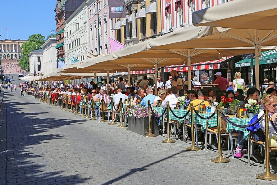 Karl Johans gate i Oslo før korona.