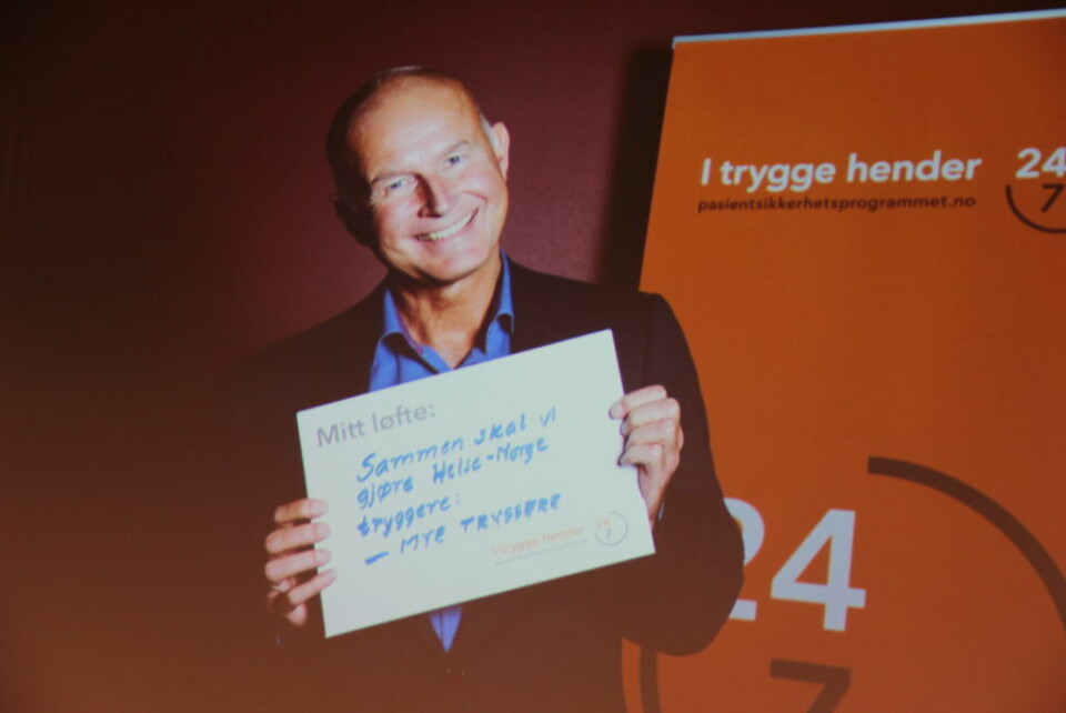 Helsedirektør Bjørn Guldvog på konferansen I Trygge hender.
