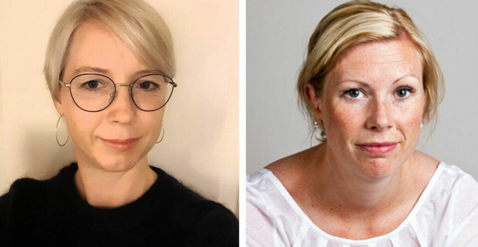 Kristin Häikiö (t.v.) og Trine Møgster Jørgensen mener tiden er inne for å øke antall studenter i ambulransefaget. Foto Privat/OsloMet.