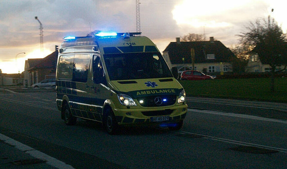 Illustrasjonsbilde. Falck ambulanse.