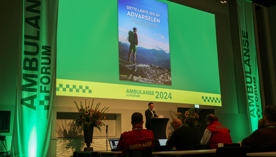 ÅPNING: Thomas Berg Green åpnet AmbulanseForum 2024. Thomas Berg Green på AmbulanseForum