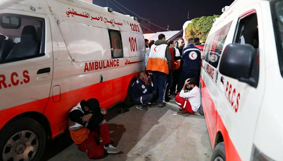 ANGREP PÅ AMBULANSER: I en rapport fra FN beskyldes Israel for krigsforbrytelser, blant annet mot helsetjenesten. To ambulanse i Gaza