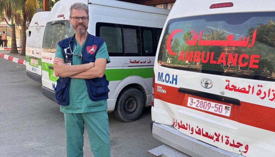 Per Kristian Hyldmo i Gaza. Per Kristian Hyldmo