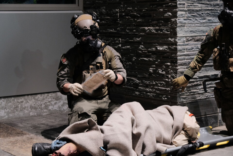 Samvirkeøvelse mellom ambulanse og Forsvaret