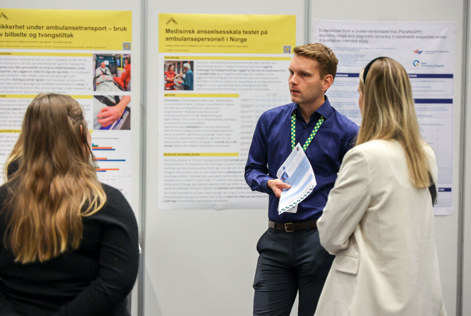 Også på årets konferanse kåres beste abstrakt, her fra AmbulanseForum 2024.