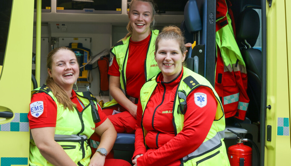 Team Fast AF gleder seg til mesterskapet. De hadde ikke trent før denne konkurransen, men lover å forberede seg bedre til neste runde. Fra venstre Dina Kvellestad, Kaia Bondhus og Ina Kristine Carlsen i